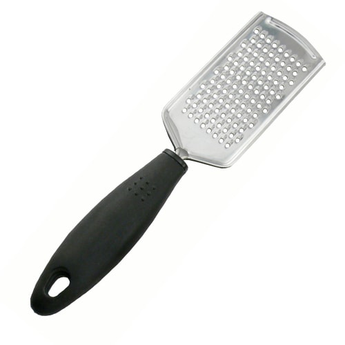 Dura-Grip Ergonomic Paddle Grater, Stainless Steel with Black Handle